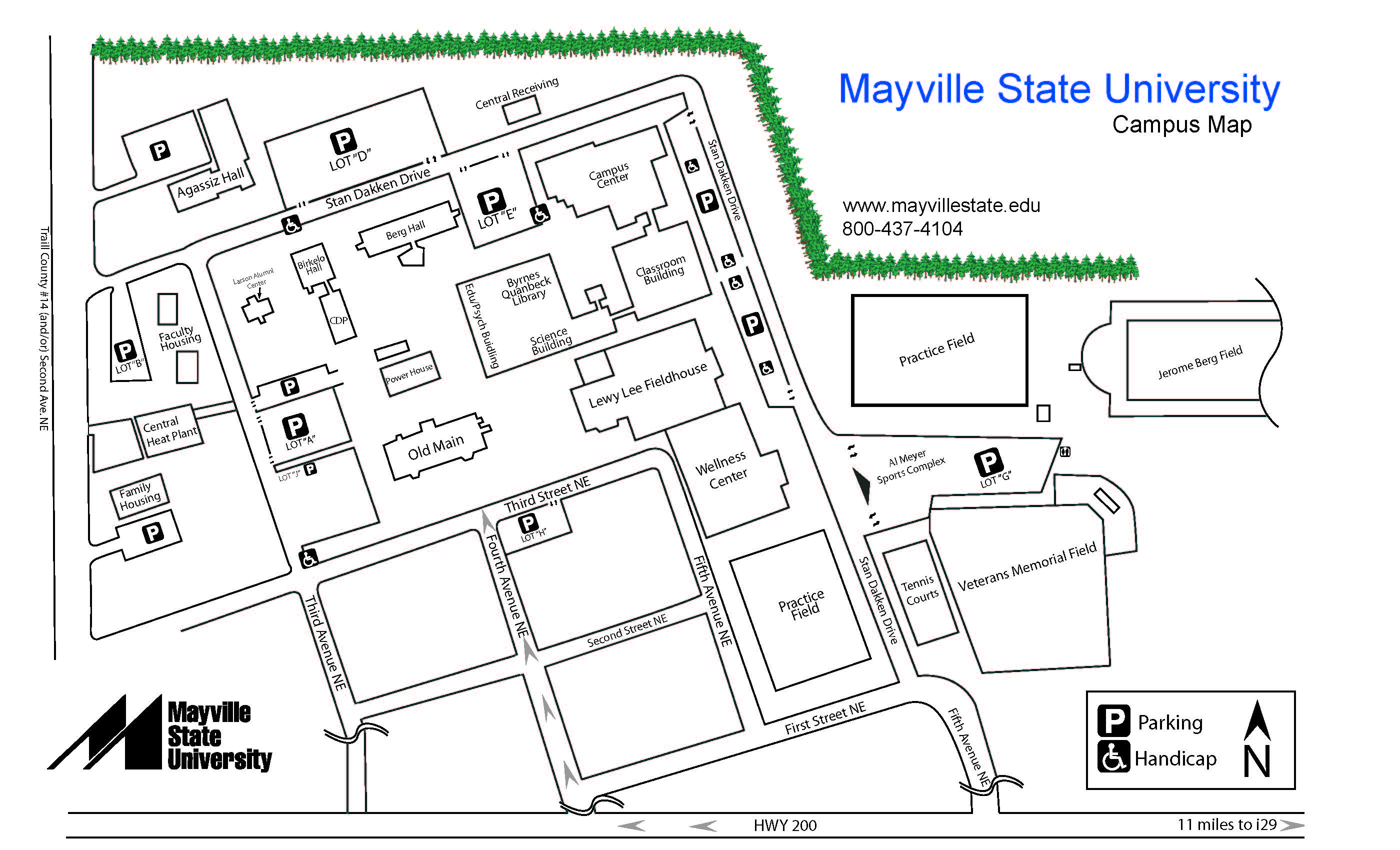Campus Map Mayville State University Mayville, ND
