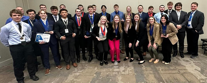 Mayville State Collegiate DECA 2024 state conference participants.png
