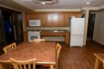 Kitchen area in the basement of Agassiz