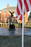 The Avenue Flags, provided by the local American Legion Post 8, provided a beautiful backdrop for the dedication ceremony.