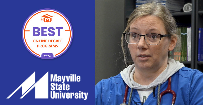 Mayville State recognized as a top school for online education in nursing for 2024